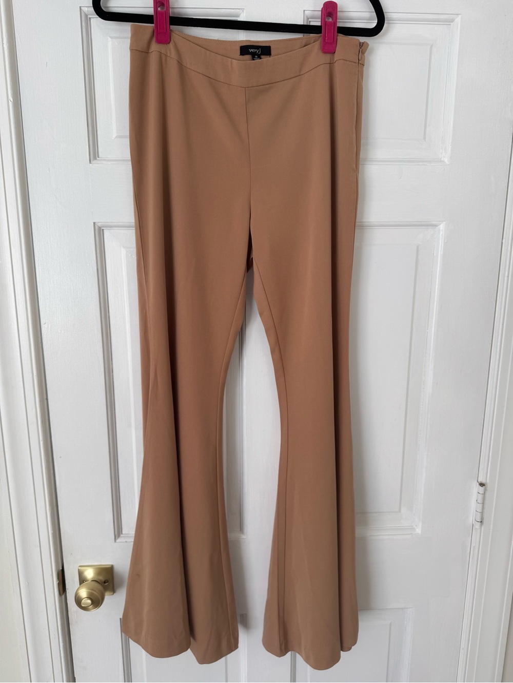 Very J Tan Flare Pants